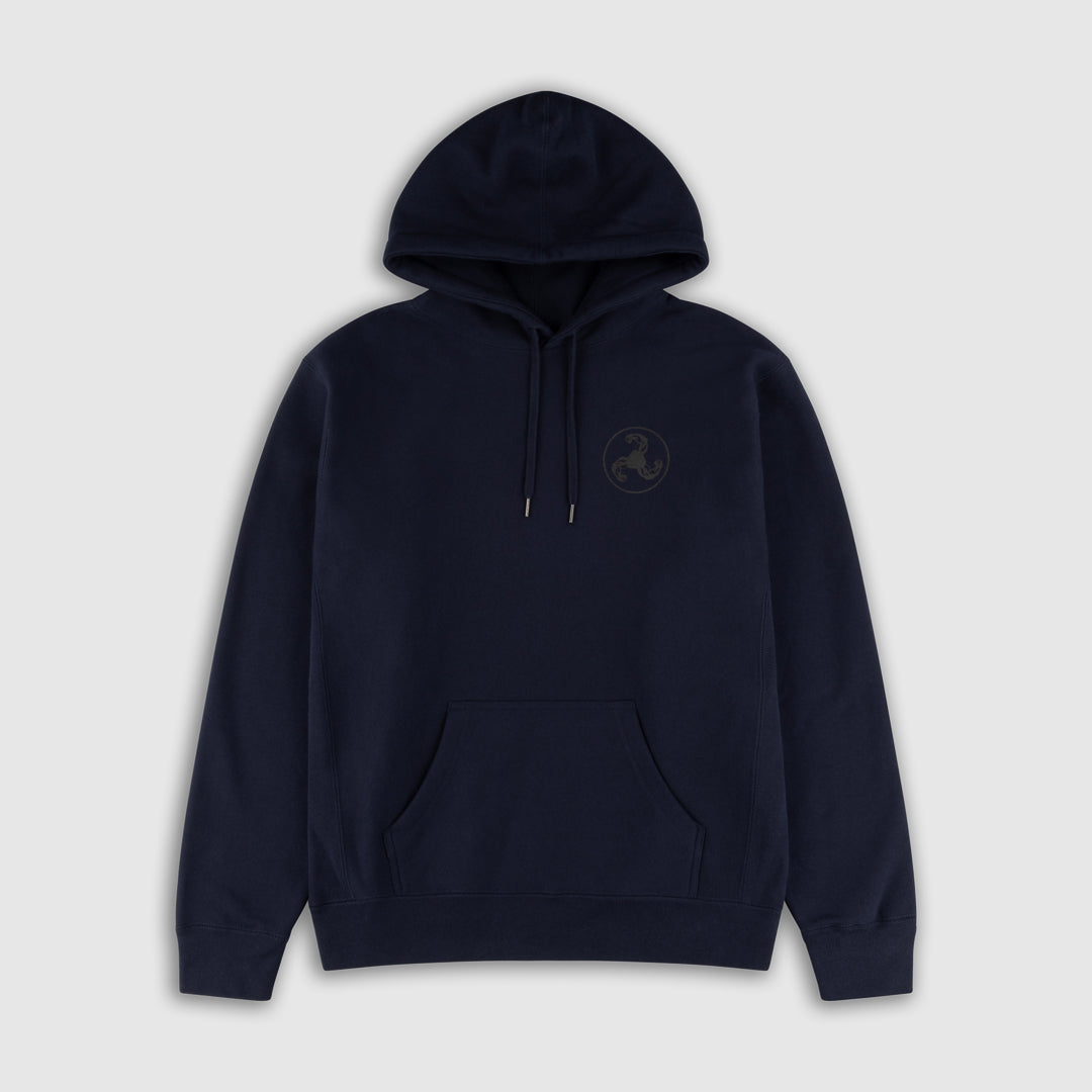 LaPose Chicago Printed Hoodie Navy Blue / S